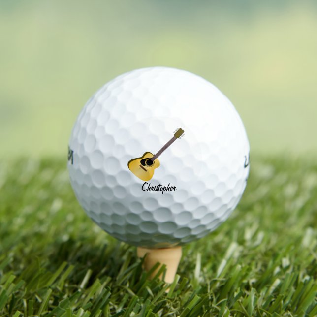 Akustisches Gitarren-Design Golfball (Insitu T-Shirt)