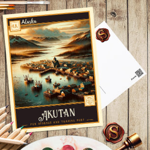Akutan, Alaska   Alte Postkarte