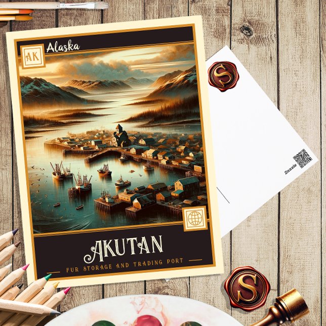 Akutan, Alaska | Vintage Postkarte (Von Creator hochgeladen)