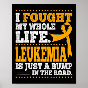 Akute Leukämie-Bewusstsein Leukaämie T-Shirt Poster