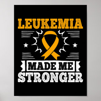 Akute Leukämie-Geschenk für Leukämie-Patienten Poster