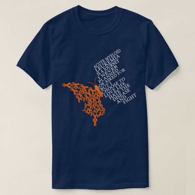 Akute myeloische Leukämie Warrior T-Shirt (Design vorne)