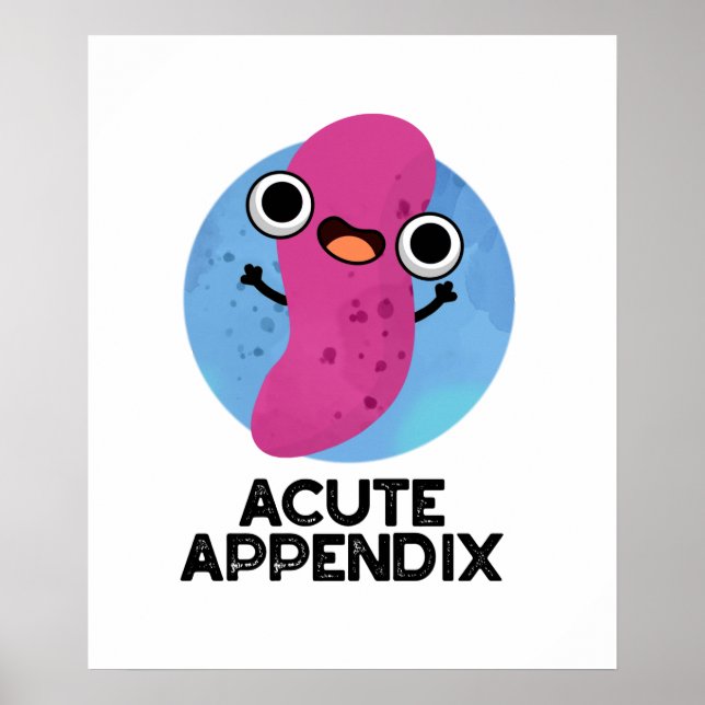 Akuter Anhang Funny Body Parts Pub Poster (Vorne)