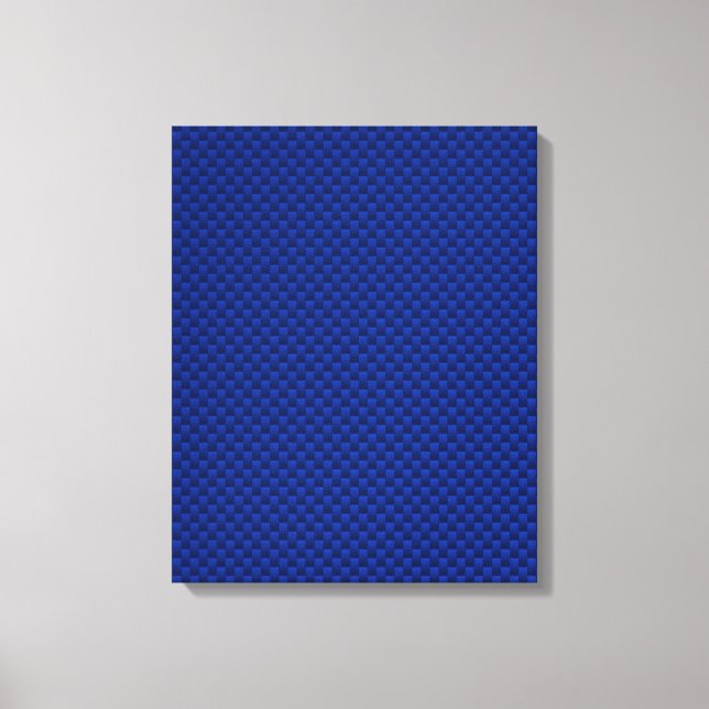 Akzent Blue Carbon Fibre wie Print Background Leinwanddruck (Vorderseite)
