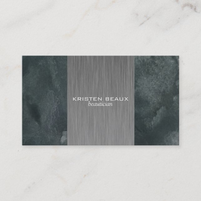 Akzent "Kunststahl" 3 Visitenkarte (Vorderseite)