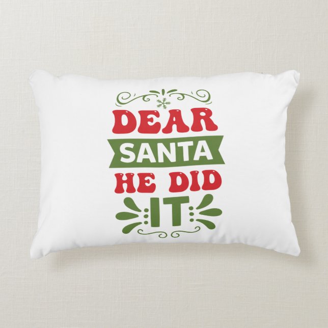 Akzent Pillow Funny Xmas Zitat Dekokissen (Vorderseite)