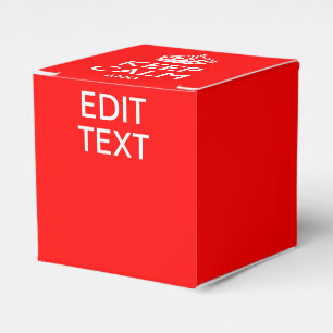 Akzent Red KEEP CALM AND Edit Text Geschenkschachtel