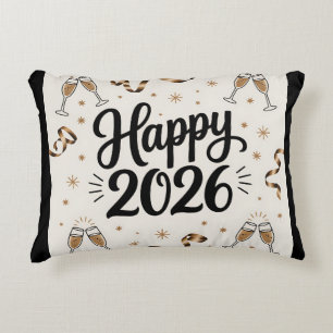 Akzentkissen-Frohes Neues Jahr 2026 Dekokissen