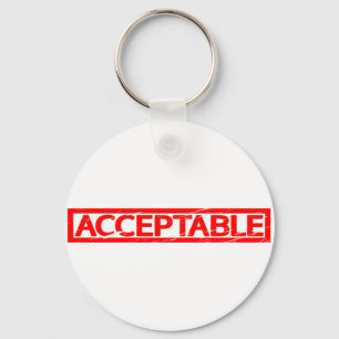 Akzeptable Briefmarke Schlüsselanhänger