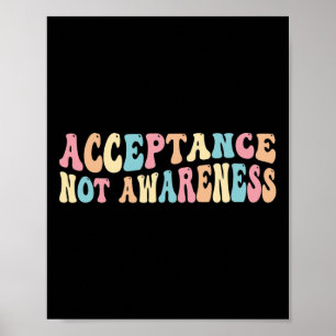 Akzeptanz Autismus Neurovielfalt Neurodivergent Poster