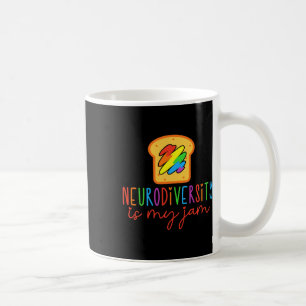 Akzeptanz der Autismus-Aufmerksamkeit Neurodität i Kaffeetasse