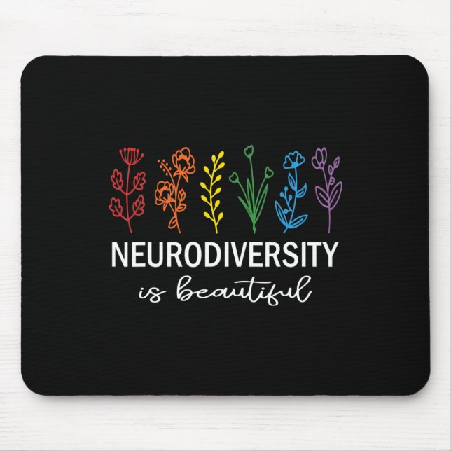 Akzeptanz der Autismus-Bewusstsein Neurovielfalt i Mousepad (Vorne)