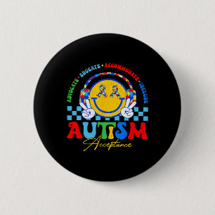 Akzeptanz der Autismus-Sensibilisierung Spezielle Button