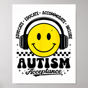Akzeptanz der Autismus-Sensibilisierung Spezielle  Poster
