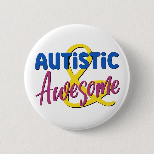 Akzeptanz der Autistischen und Phantastischen Neur Button (Vorderseite)