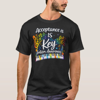Akzeptanz ist der Schlüssel Autismus-Bewusstseinsm T-Shirt