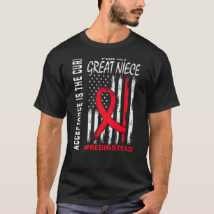 Akzeptanz Redstatt Red Autism Great Nie T-Shirt