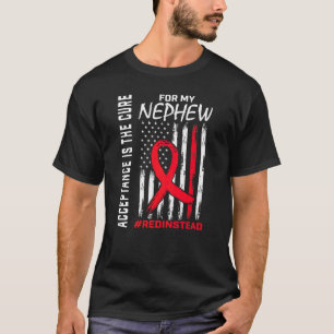 Akzeptanz Redstattdessen trage ich Rot statt Autis T-Shirt