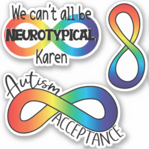 Akzeptanz von Autismus Aufkleber für die Neurovi