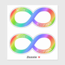 Akzeptanz von Autismus Neurovielfalt Vinyl Sticker