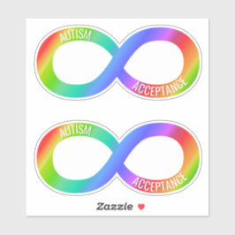 Akzeptanz von Autismus Neurovielfalt Vinyl Sticker