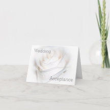 Akzeptanz von White Rose Design Wedding