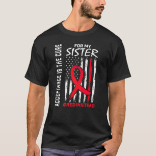 Akzeptanzreduktion statt Rot tragen Autismus Sist T-Shirt