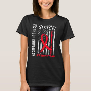Akzeptanzreduktion statt Rot tragen Autismus Sist T-Shirt