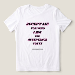 AKZEPTIERE MICH WEIßES MOTIVIERENDES GRAFIK-TOP FÜ Tri-Blend SHIRT