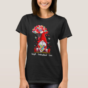 Akzeptiere Verstehe Liebe Autismus-Bewusstsein Gno T-Shirt