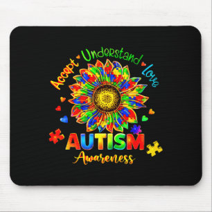 Akzeptiere verstehe liebe Autismus-Bewusstsein Son Mousepad