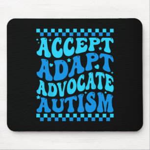Akzeptieren Adaptieren Unterstützen Monat des Auti Mousepad