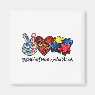 Akzeptieren der Liebe Verständnis für die Liebe Au Magnet