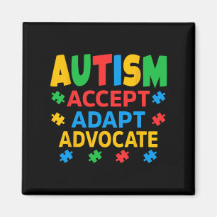 Akzeptieren Sie Advocate Autismus Bewusstsein Männ Magnet