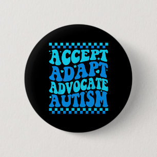 Akzeptieren Sie Advocate Autismus Bewusstseinsmona Button
