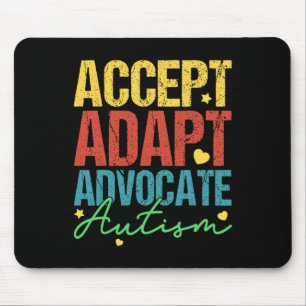 Akzeptieren Sie Advocate Autismus Bewusstseinsmona Mousepad