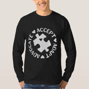 Akzeptieren Sie das Bewusstsein für Autismus T-Shirt