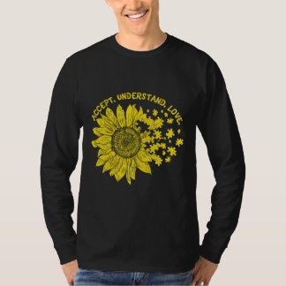 Akzeptieren Sie die Autismus-Awa unterstützende Au T-Shirt