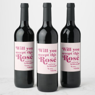 Akzeptieren Sie diesen Vorschlag für eine Rose für Weinetikett