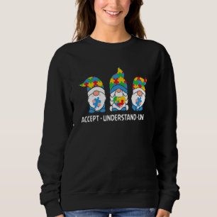 Akzeptieren Sie Liebe Asd Rainbow Blume Autismus A Sweatshirt
