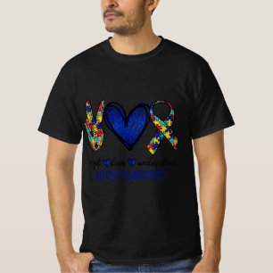 Akzeptieren Sie Liebe Autismus Bewusstsein T - Shi T-Shirt
