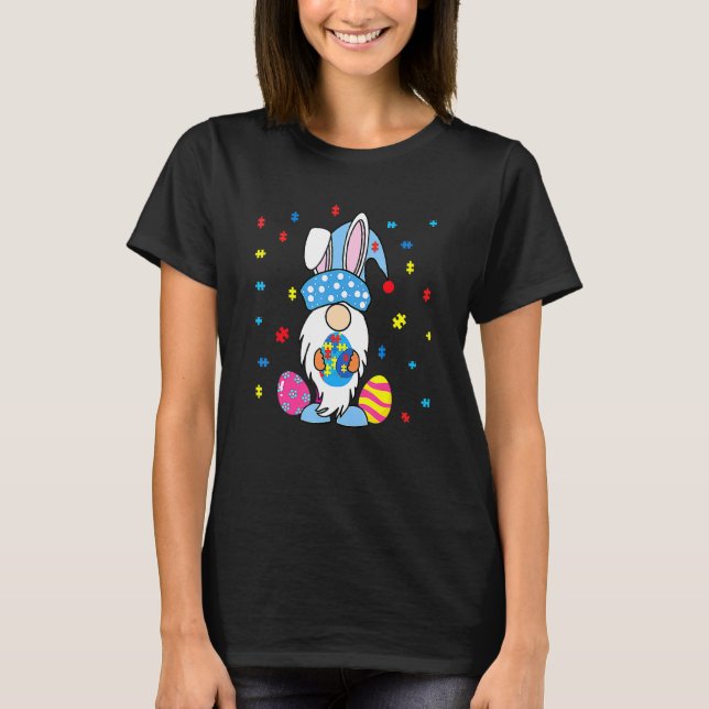 Akzeptieren Sie Liebe Gnome Autismus Bewusstsein O T-Shirt (Vorderseite)