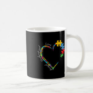 Akzeptieren Sie Liebe verstehen Autismus Unterstüt Kaffeetasse