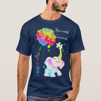 Akzeptieren Sie verstehen, Elephant Daisy Puzzle A T-Shirt