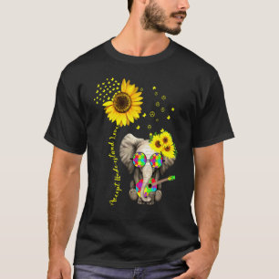 Akzeptieren Verstehen Liebe Elephant Sonnenblume A T-Shirt