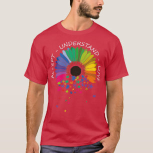 Akzeptieren von Liebe-Autismus-Bewusstsein 2 T-Shirt