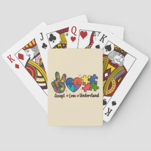 Akzeptierte Liebe - Bewusstsein für Autismus Spielkarten