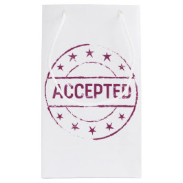 Akzeptierter Abzeichen-Symbol-Geschenktasche Kleine Geschenktüte