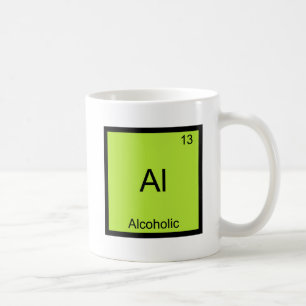 Al - Alkohol Chemie Element Symbol Lustig Kaffeetasse