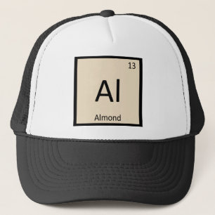 Al - Almond Nut Chemistry Periodisches Tabellensym Truckerkappe